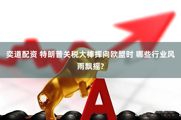 奕道配资 特朗普关税大棒挥向欧盟时 哪些行业风雨飘摇?