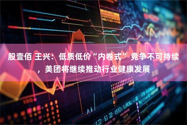 股壹佰 王兴：低质低价“内卷式” 竞争不可持续，美团将继续推动行业健康发展