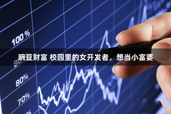豌豆财富 校园里的女开发者，想当小富婆